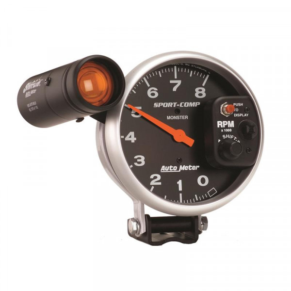 Autometer Sport-Comp 5 inch 8,000 RPM Shift-Lite Tachometer