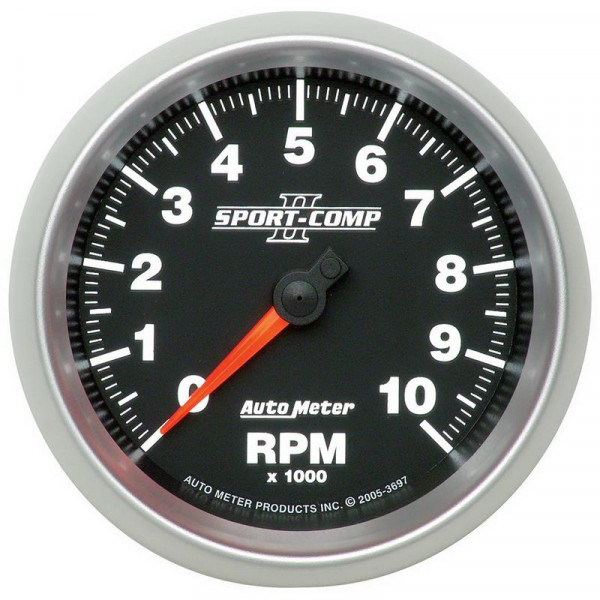 Autometer Sport-Comp II 3-3/8in 10K RPM In Dash Tachometer