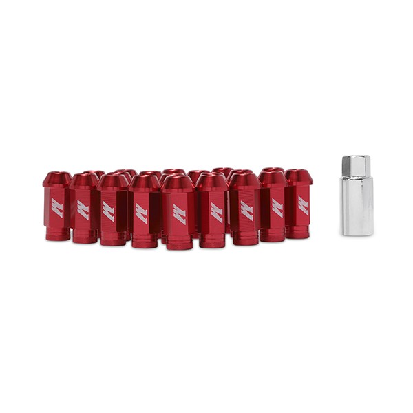 Mishimoto Aluminum Locking Lug Nuts, M12 x 1.5 Red