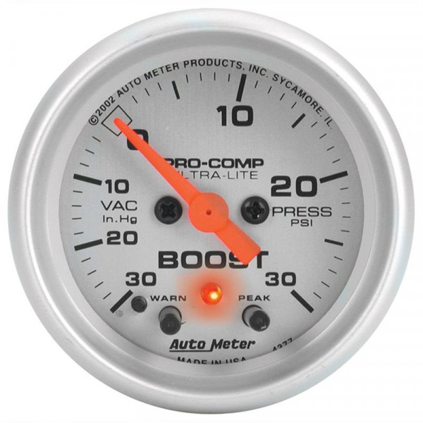 Autometer Ultra-Lite 52mm 30 PSI Electronic Boost Gauge