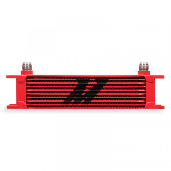 Mishimoto Universal 10 Row Oil Cooler - Red
