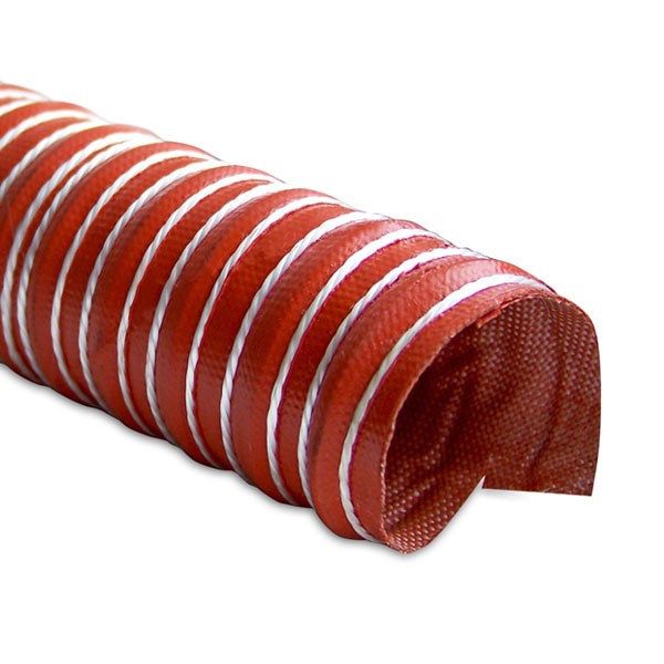 Heat Resistant Silicone Ducting, 2" x 12'