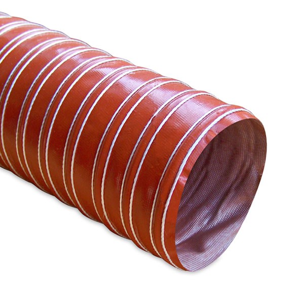 Heat Resistant Silicone Ducting, 3" x 12'