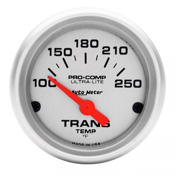 Autometer Ultra-Lite 52mm 100-250 Degree F Mechanical Transmission Temperature Gauge