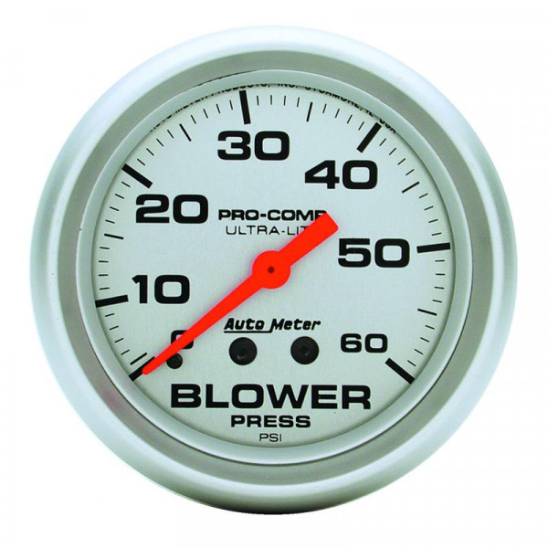 Autometer Ultra-Lite 2-5/8in Blower Pressure Gauge - 60PSI / Mechanical