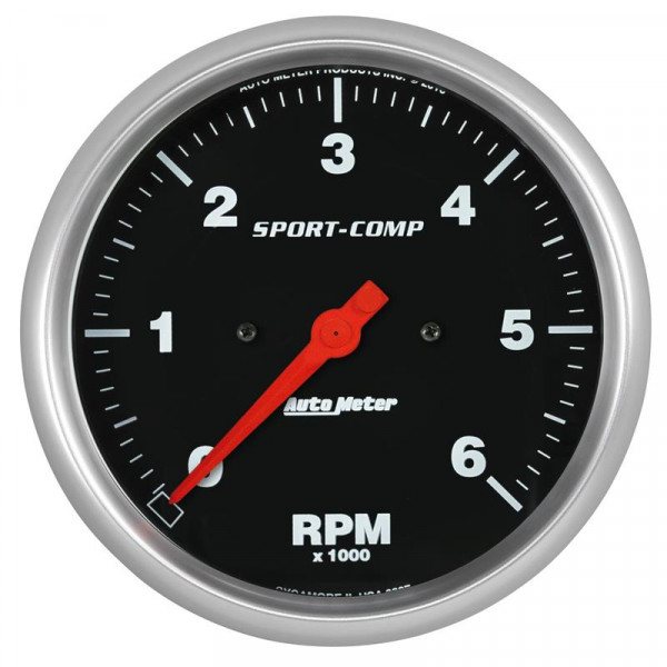 AutoMeter Sport-Comp 5in. 0-6K RPM In-Dash Tachometer Gauge