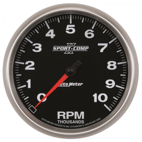 Autometer Sport-Comp II 5 inch 0-10000 RPM In Dash Tachometer